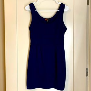 Navy blue tank sleeveless dress